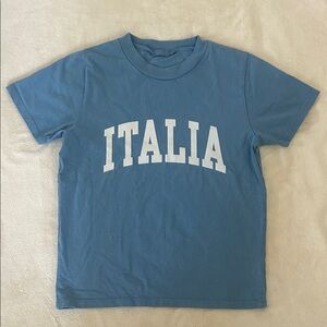 Brandy Melville Blue 'Italia' Tee